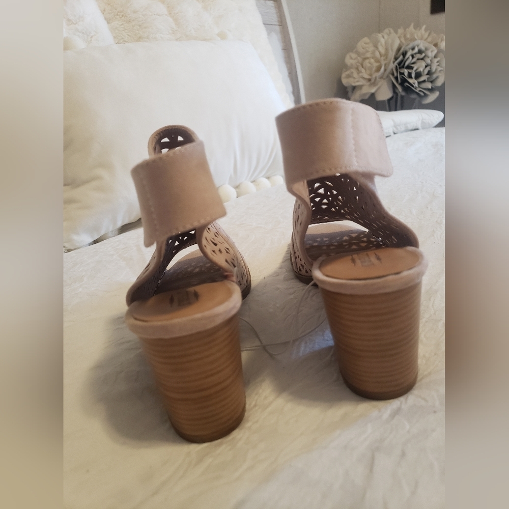 NEW SEYCHELLES NUDE OPEN TOE BOOTIES SIZE :8 1/2 - Picture 8 of 13